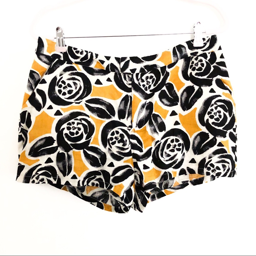 {LUCKY BRAND} Linen Floral Shorts 10